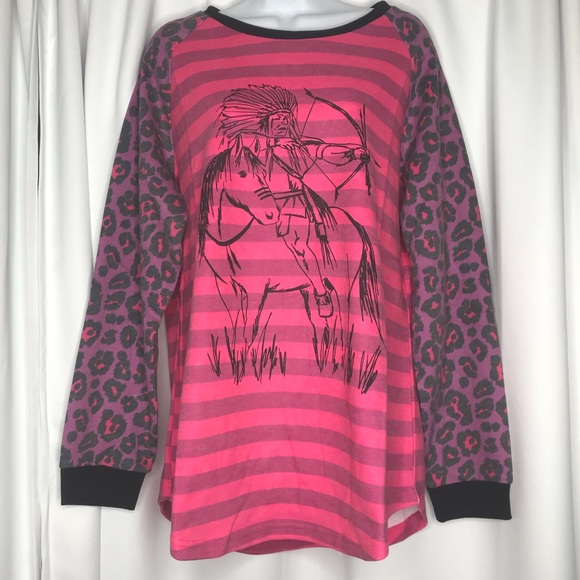NEW Crazy Train NWT BOUTIQUE Sweatshirt Horse - Picture 7 of 10
